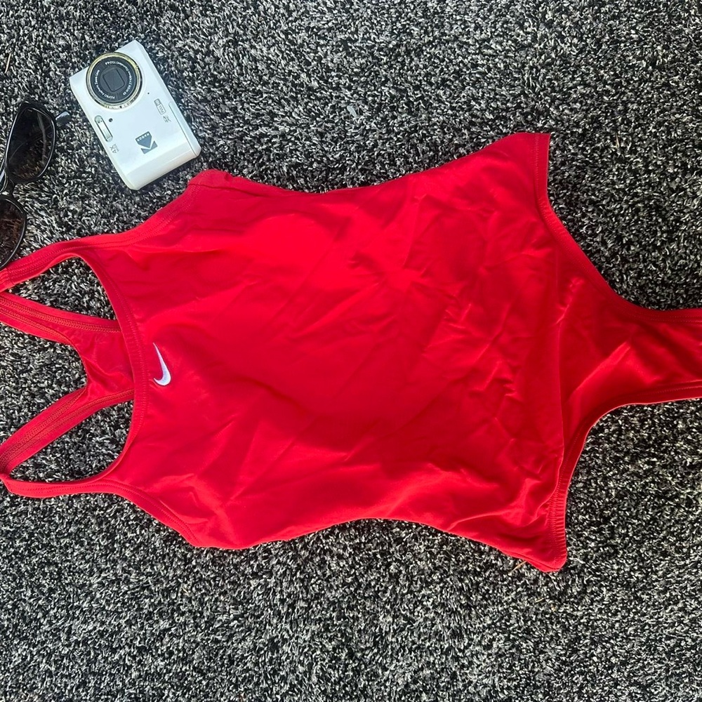 Nike Red Women's One Piece Swimsuit